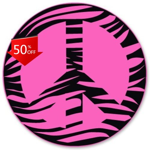 Laptop Unique Accessories - Zebra Peace Pink Retro Laptop Truck
