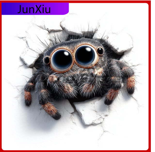 Laptop Unique Accessories - Autocollant mural 3D Spider unique pour