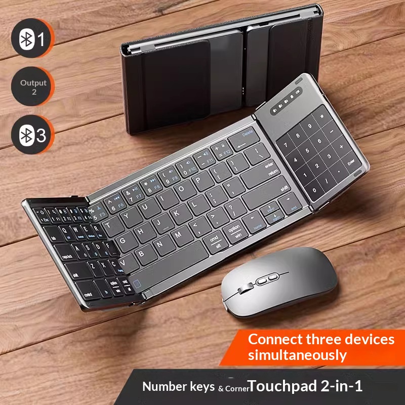 Laptop Accessories Gaming - Clavier Bluetooth sans fil pliable Mengzu