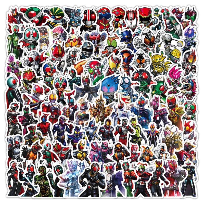 Good Laptop Accessories - 103 autocollants esthétiques Kamen Rider, mignons,