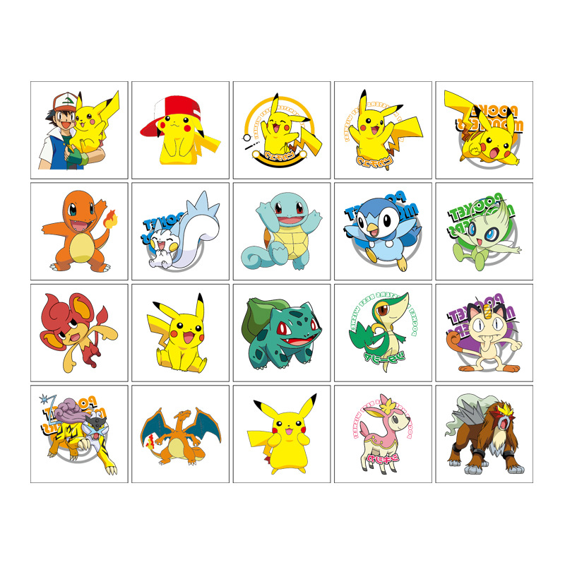 Autocollant de tatouage Pokemo - Good Laptop Accessories avis et prix
