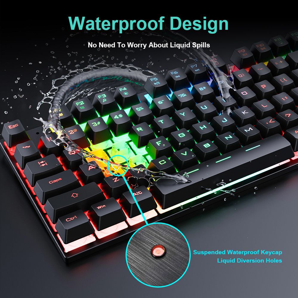 Ensemble de clavier de jeu fil - Laptop Accessories Combo Set avis et prix