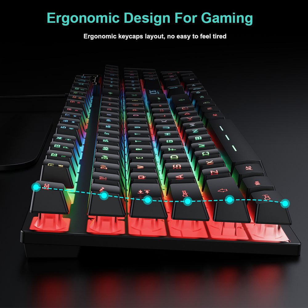 Ensemble de clavier de jeu fil - Laptop Accessories Combo Set avis et prix